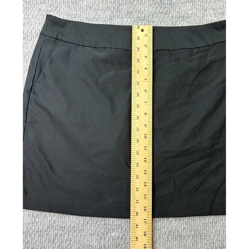 Nike Golf Dri-FIT Womens Size 12 Black Skort Built In Shorts Pockets Performance